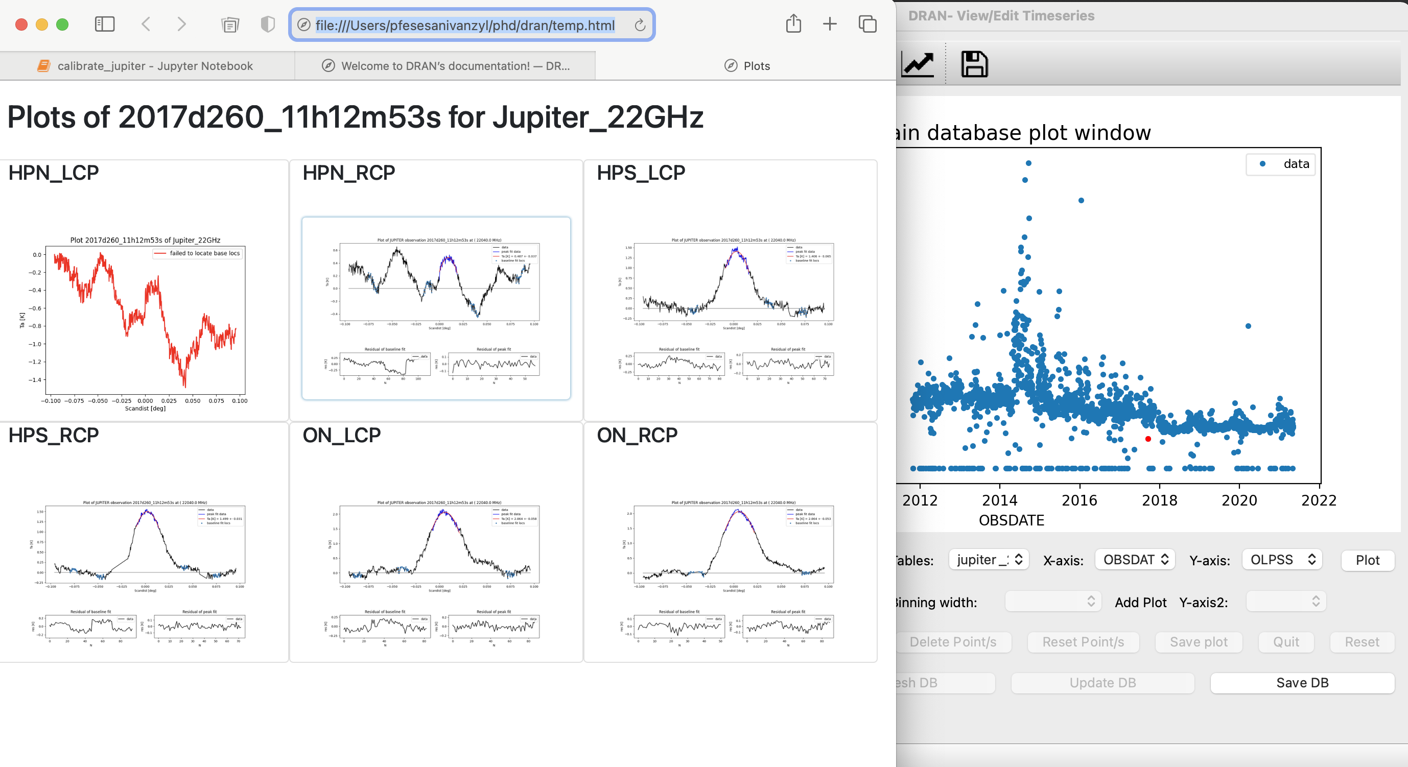 The graphical user interface (GUI) — dran v1.0 documentation